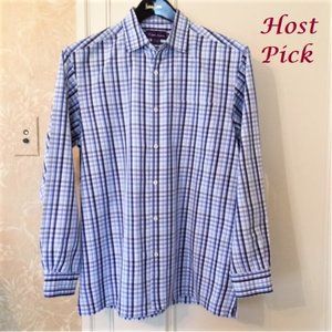 RALPH LAUREN PURPLE LABEL check shirt size Large